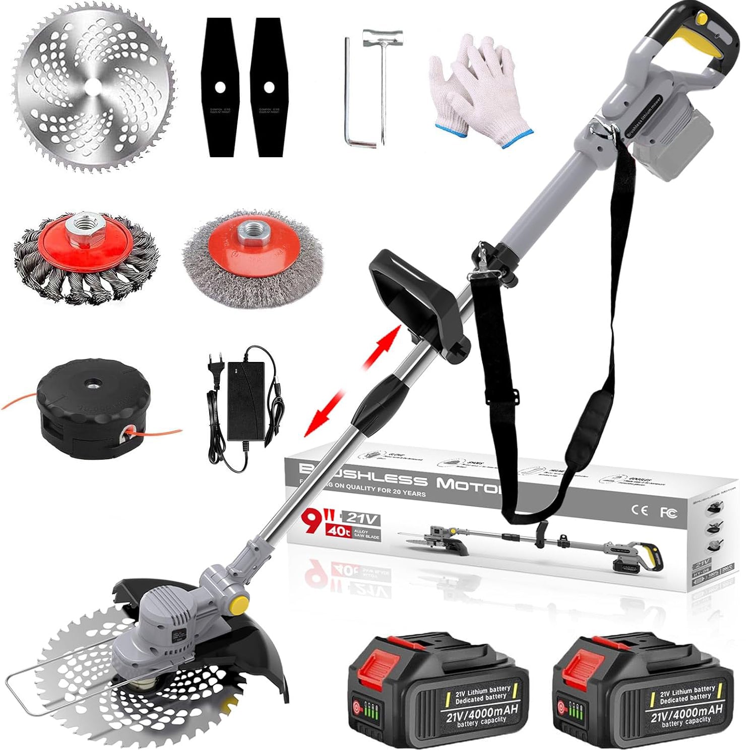 SUPSCEPTER 21V 750W Bürstenlos Akku-Rasentrimmer — Produktdetails 4