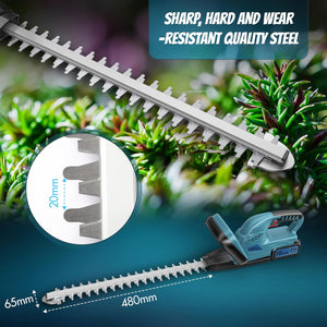 500W Lithium ion hedge trimmer