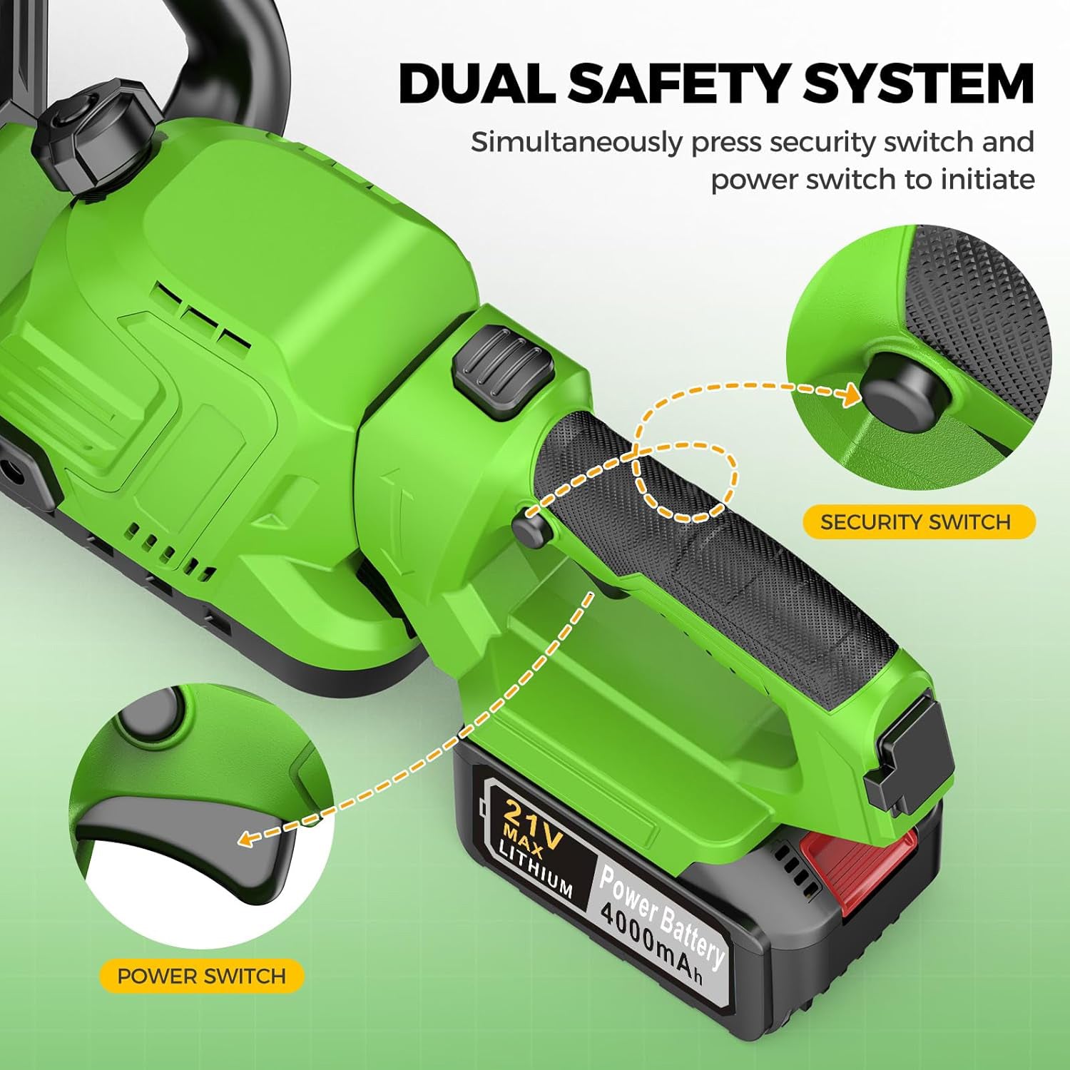 SUPSCEPTER Cordless Hedge Trimmer – HT-007 — product view 5