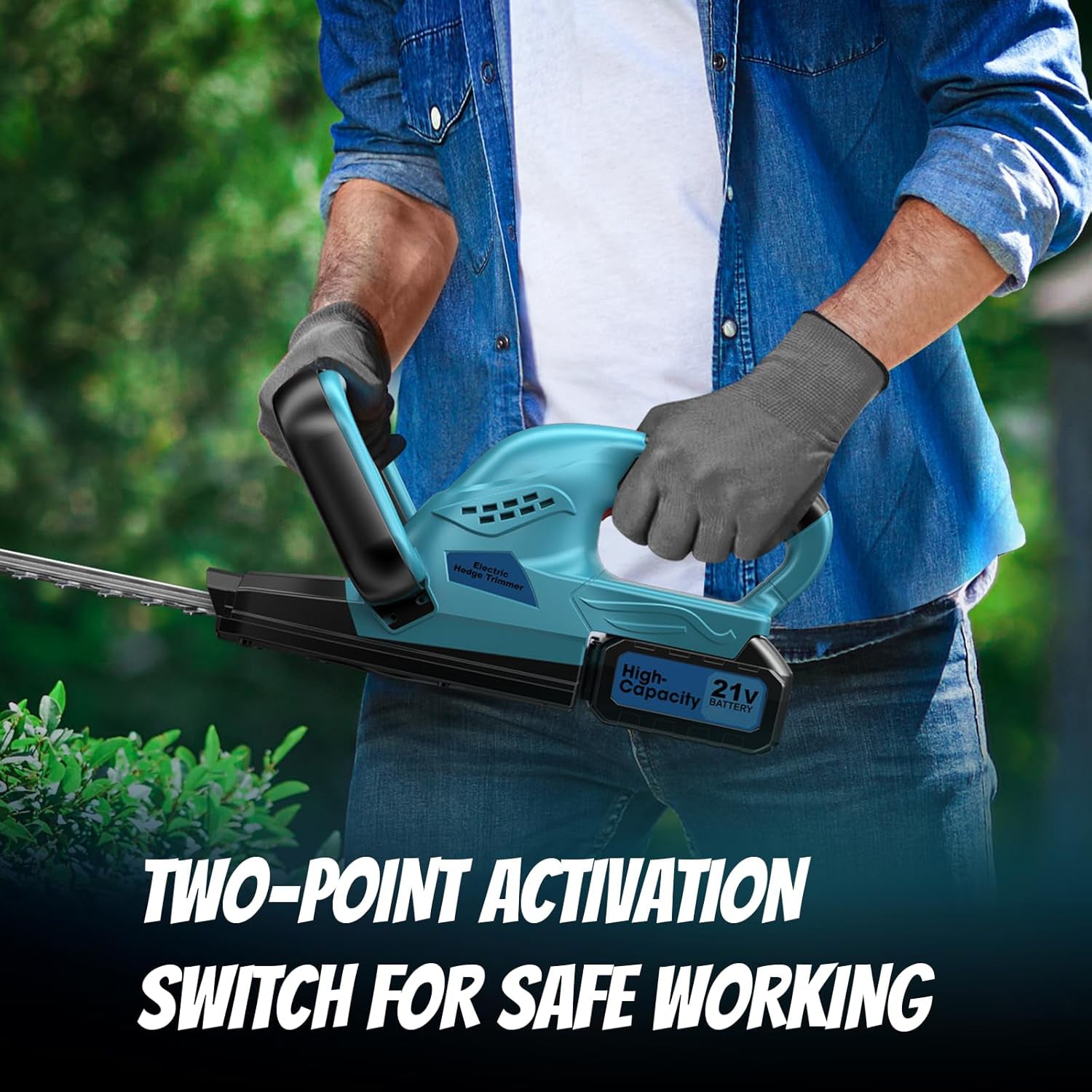 SUPSCEPTER 18V Brushless Cordless Hedge Trimmer – HT-004 — product view 5