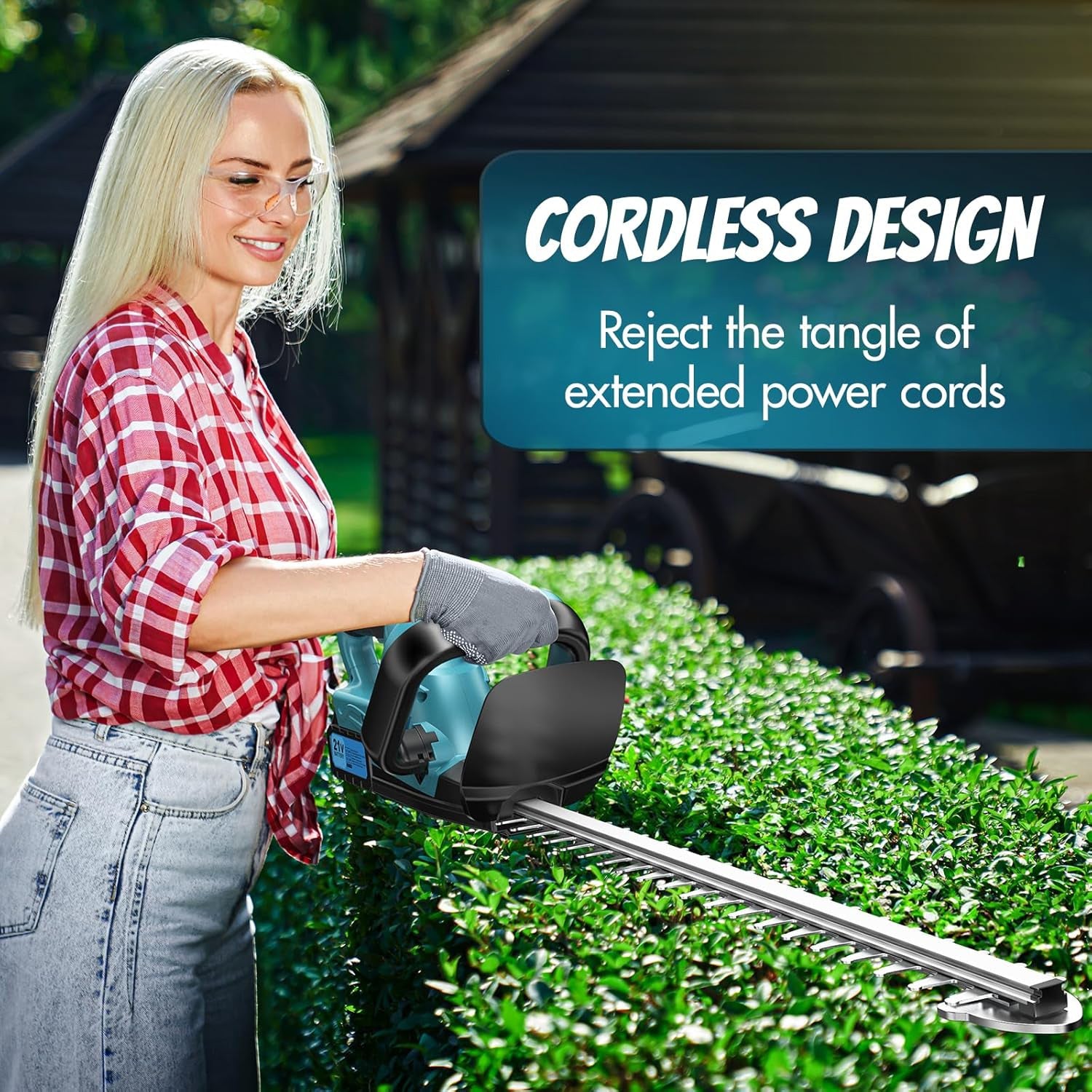 500W Lithium ion hedge trimmer