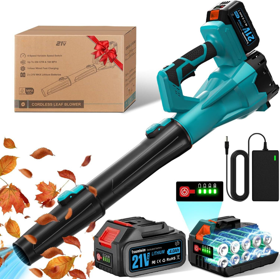 SUPSCEPTER 450CFM 160MPH Cordless Leaf Blower — main product view