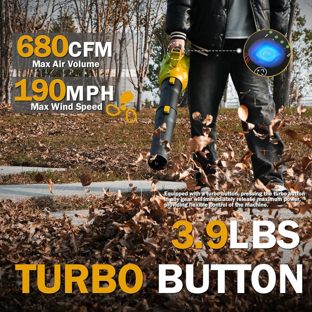 SUPSCEPTER 680CFM 190MPH Brushless Akku-Laubbläser – LB-003 — Überprüfung der Konfiguration