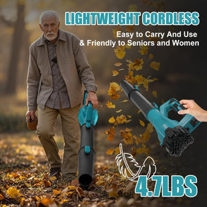 Cordless leaf blower Lithium ion hair dryer