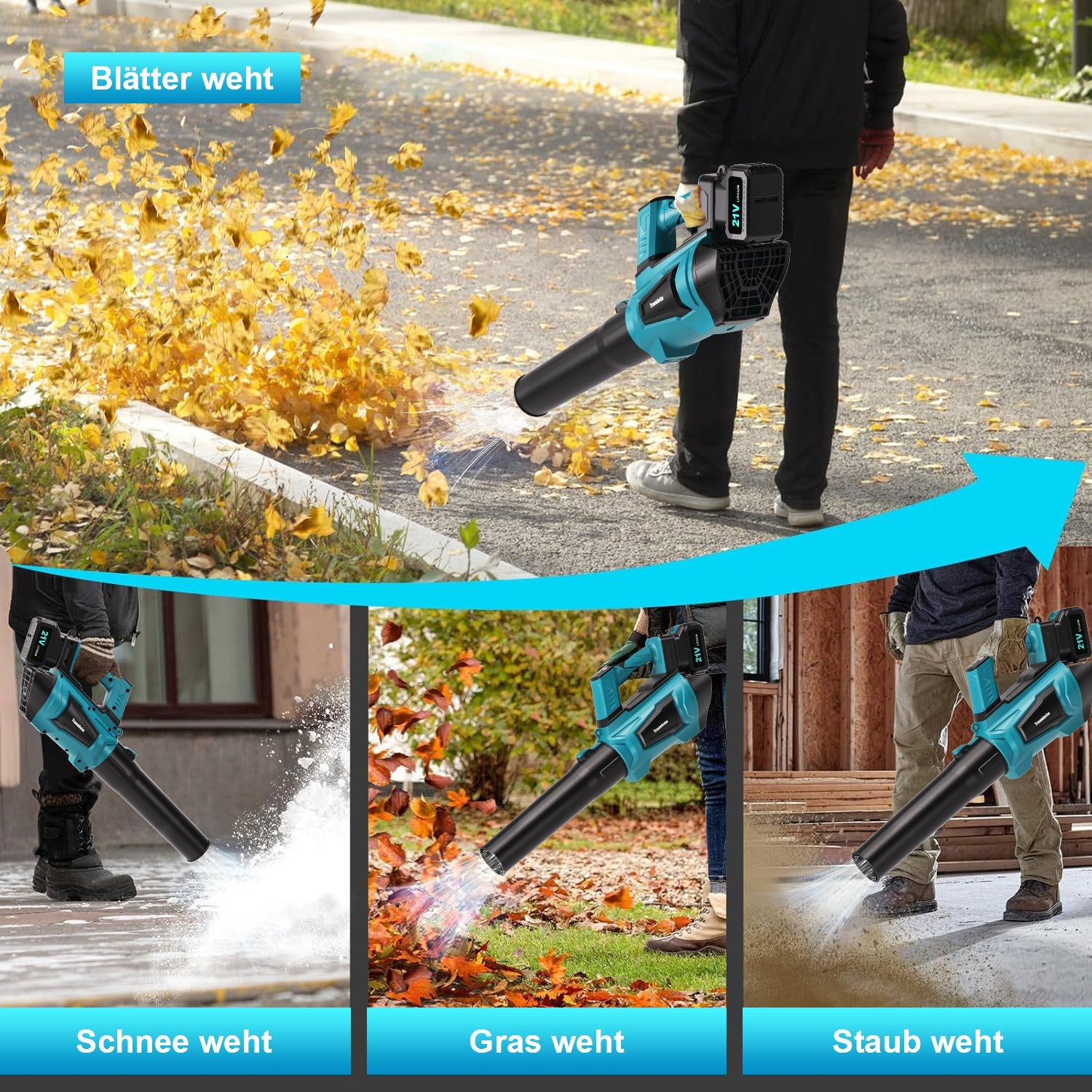 Lithium ion hair dryer