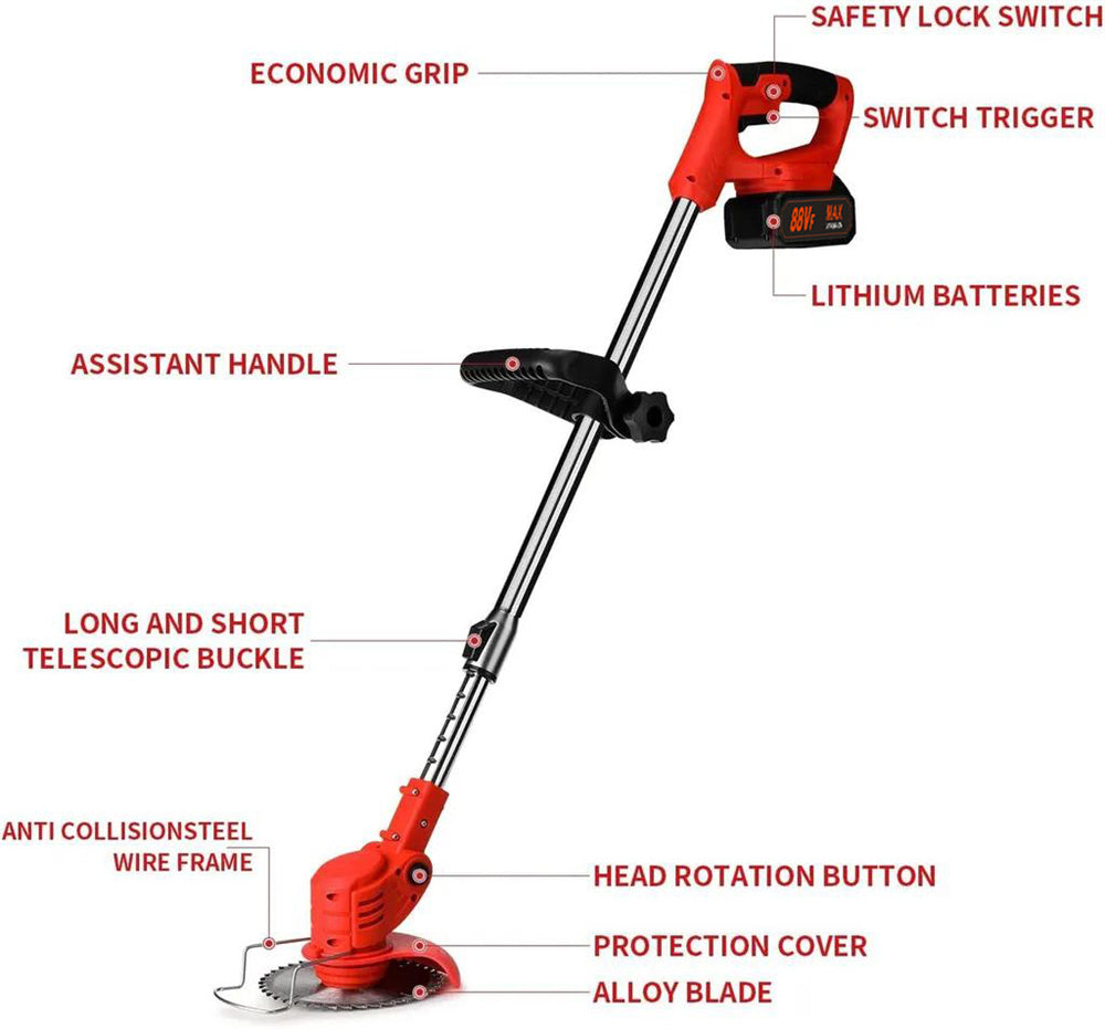 SUPSCEPTER 800W 20000RPM Cordless Grass Trimmer — main product view
