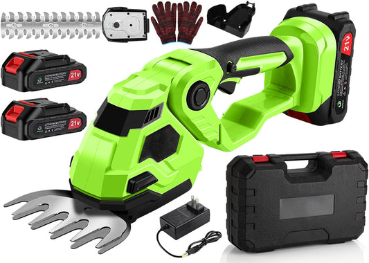 2-in-1 Cordless Hedge Trimmer & Grass Shears