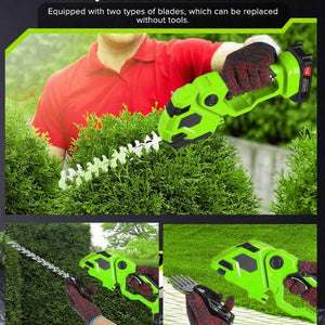2-in-1 Cordless Hedge Trimmer & Grass Shears