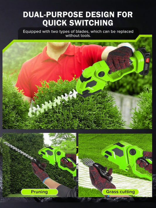 2-in-1 Cordless Hedge Trimmer & Grass Shears