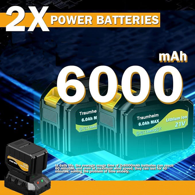 Cordless leaf blower Lithium ion hair dryer