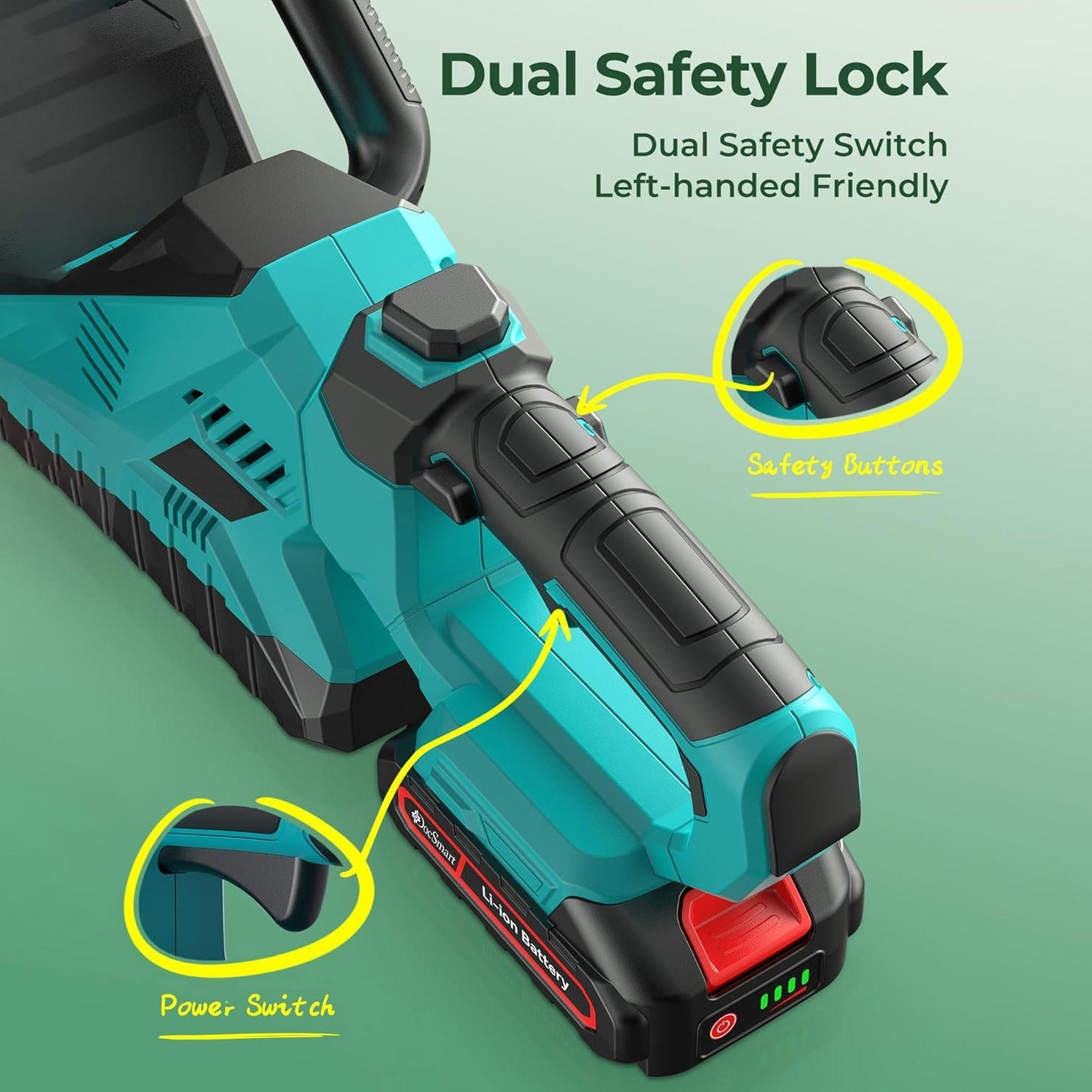 SUPSCEPTER 21V Cordless Hedge Trimmer – HT-002 — product view 5