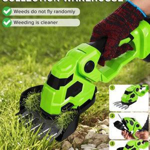 2-in-1 Cordless Hedge Trimmer & Grass Shears