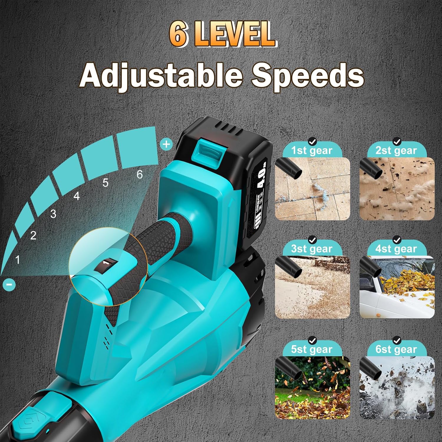 Cordless leaf blower Lithium ion hair dryer