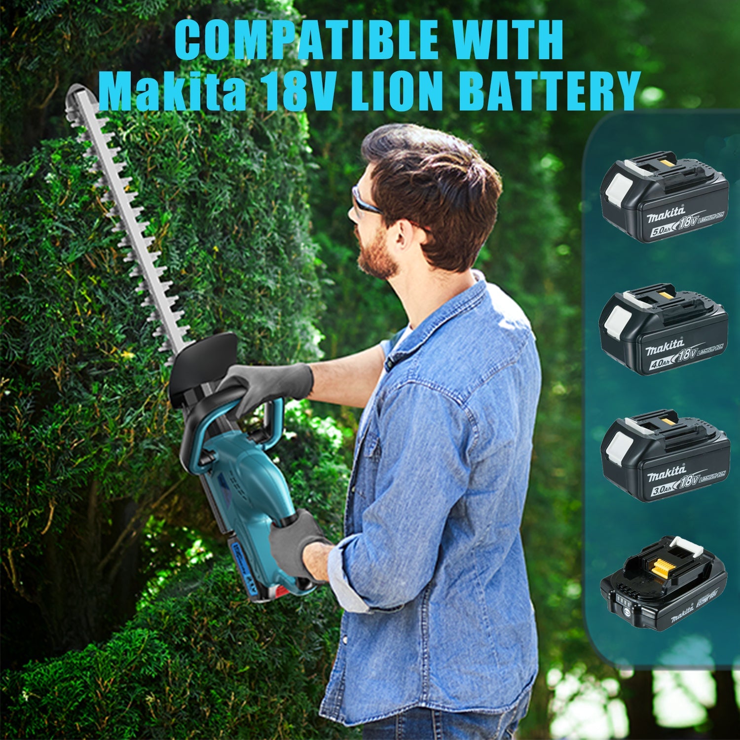 500W Lithium ion hedge trimmer