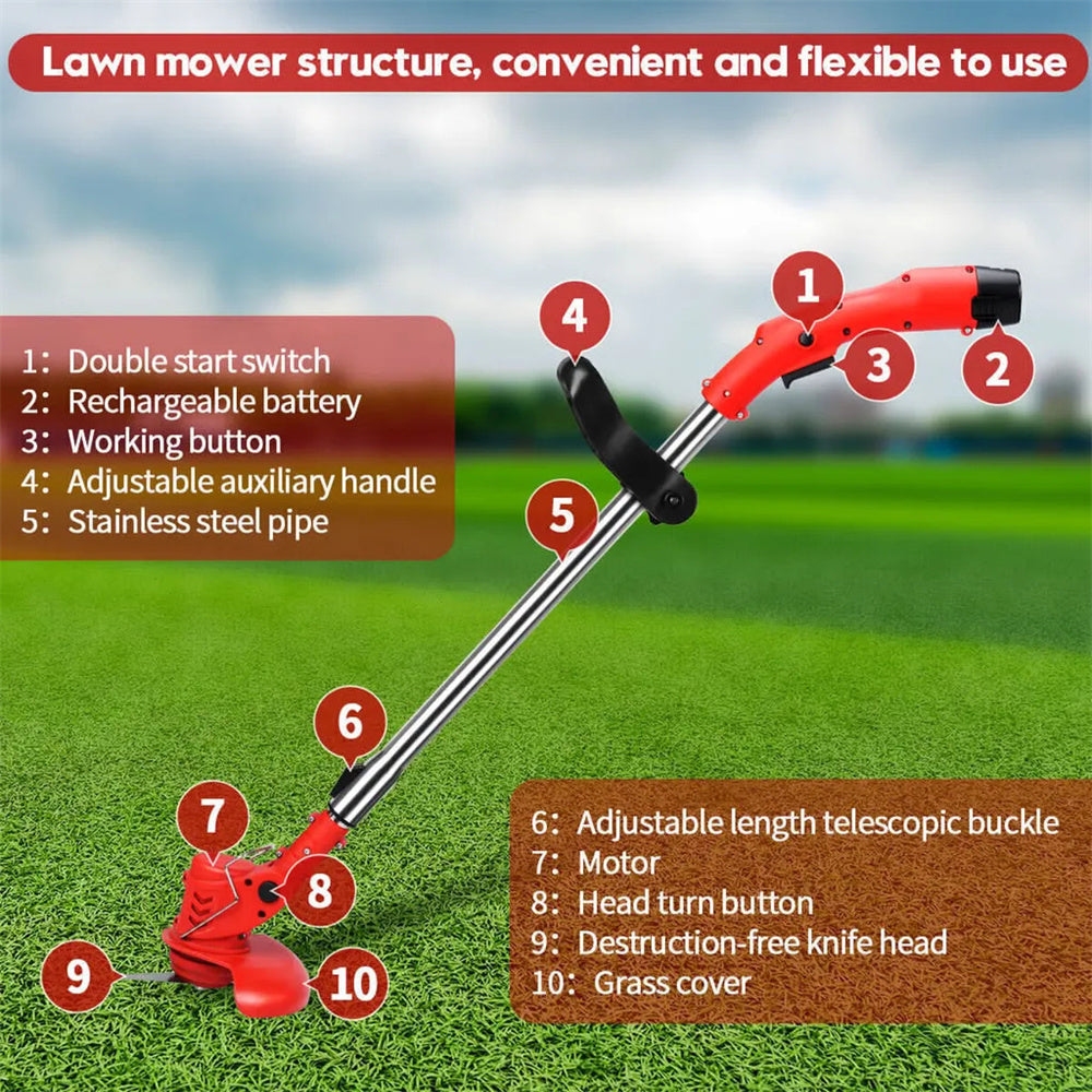 Cordless Li-ion lawn mower