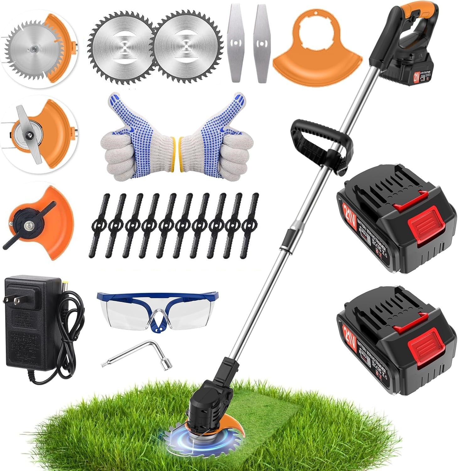 SUPSCEPTER 21V 18000RPM Cordless Grass Trimmer — main product view