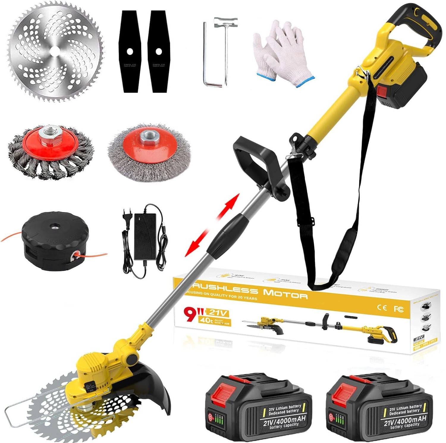 SUPSCEPTER 21V 750W Brushless Cordless Grass Trimmer – GT-013 — product view 5