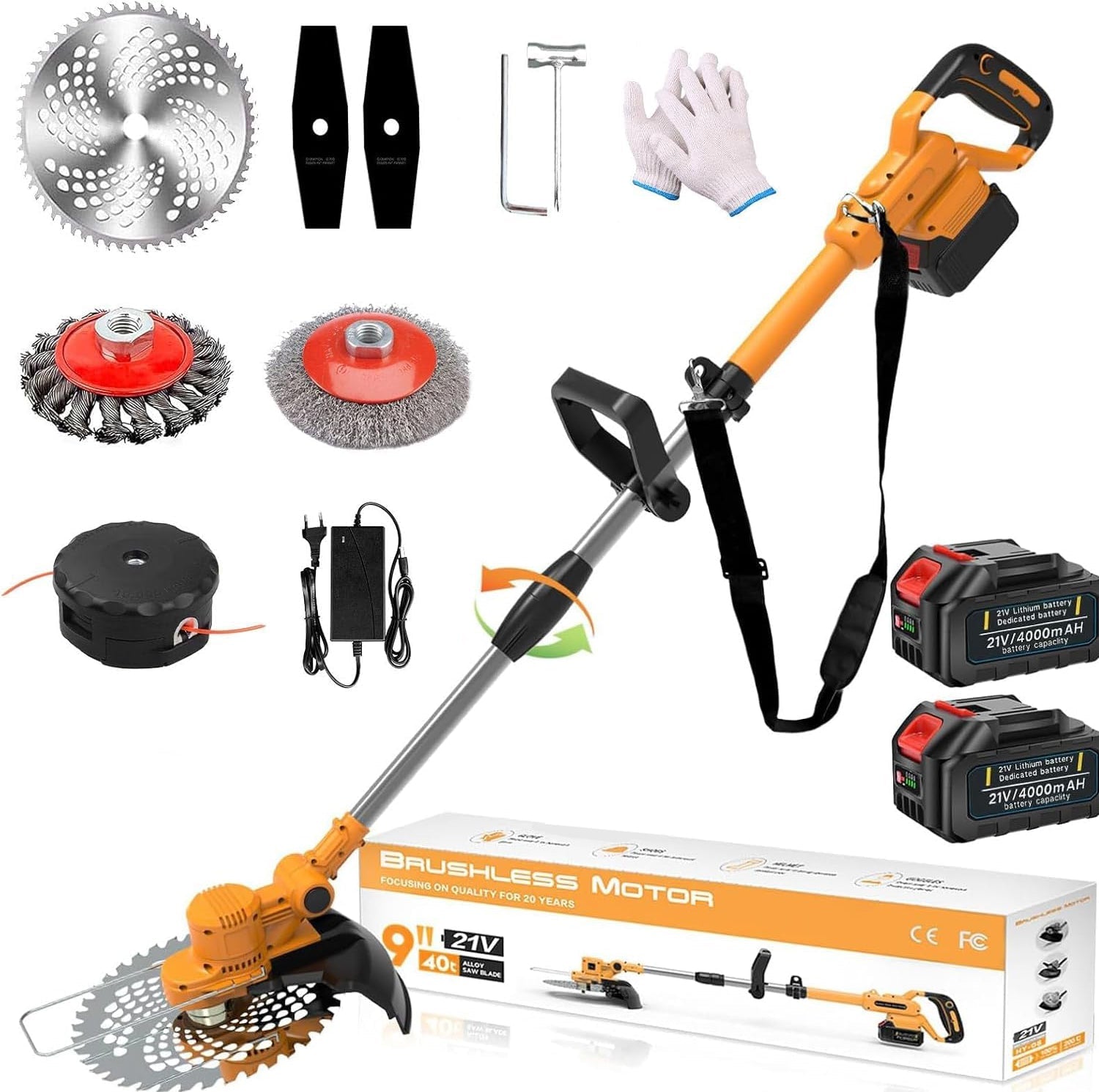 SUPSCEPTER 21V 750W Brushless Cordless Grass Trimmer – GT-013 — product view 3