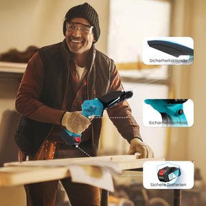 Lithium electric saw powered chainsaw