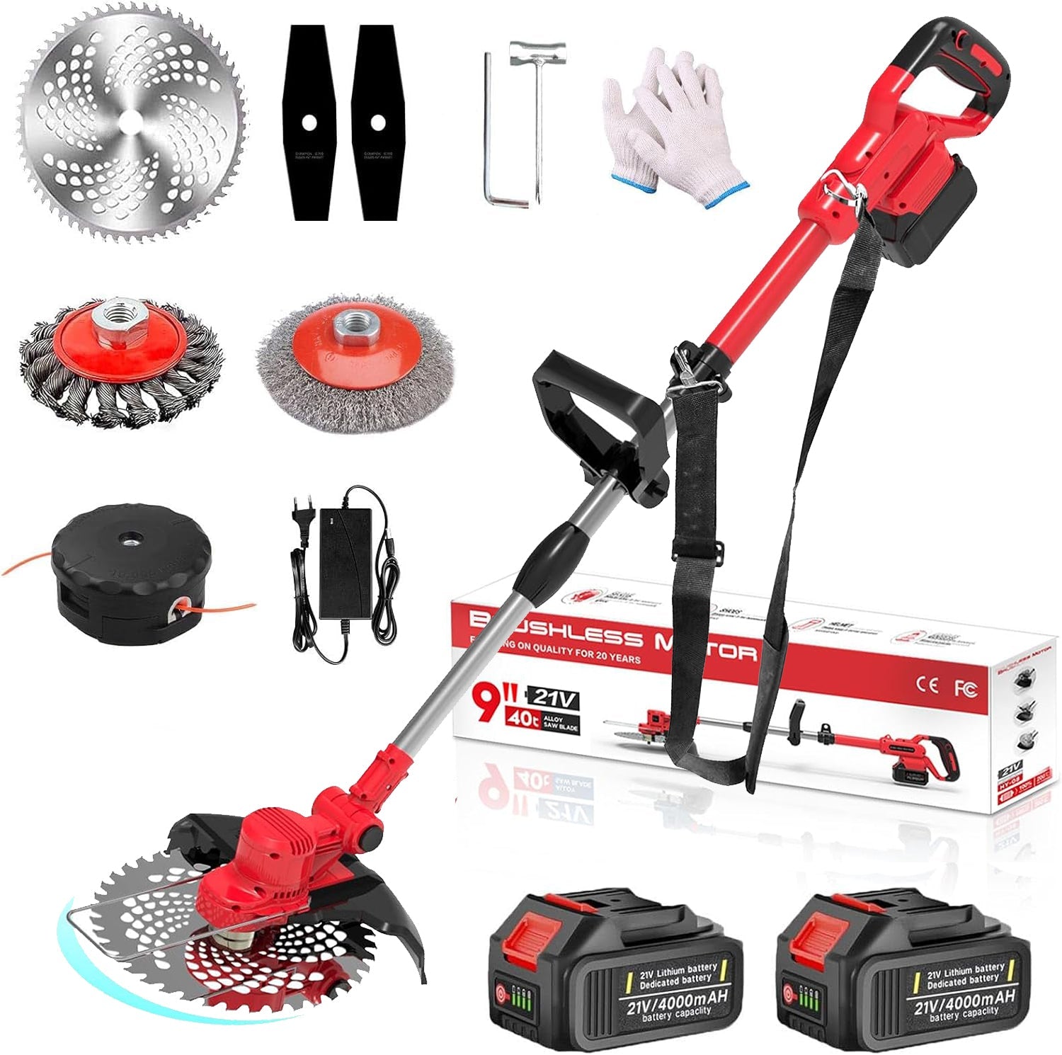 SUPSCEPTER 21V 750W Brushless Cordless Grass Trimmer – GT-013 — product view 2