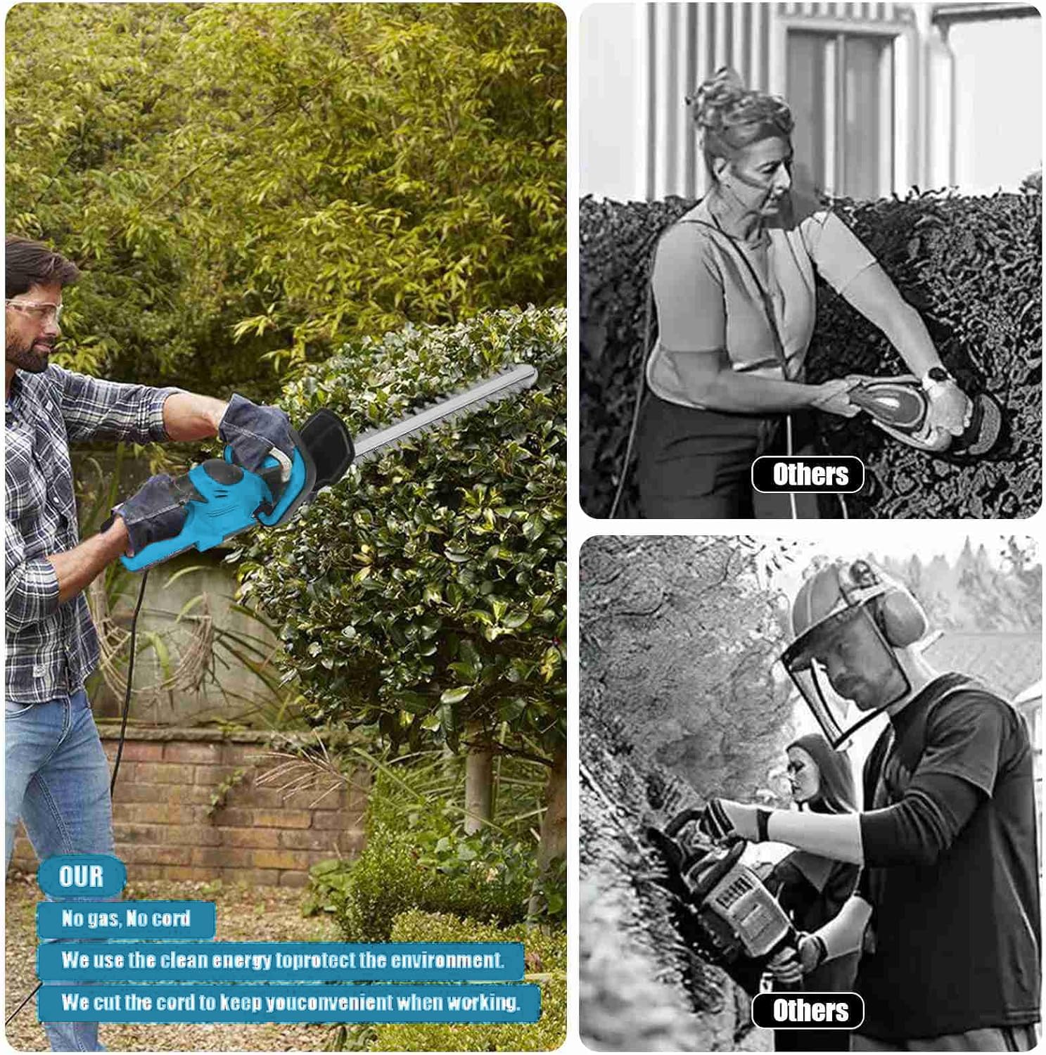 SUPSCEPTER 21V 15mm Cordless Hedge Trimmer – HT-006 — product view 8