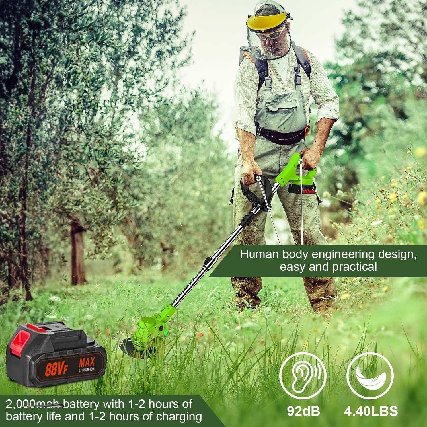 SUPSCEPTER 18000RPM Akku-Rasentrimmer — Produktdetails 4