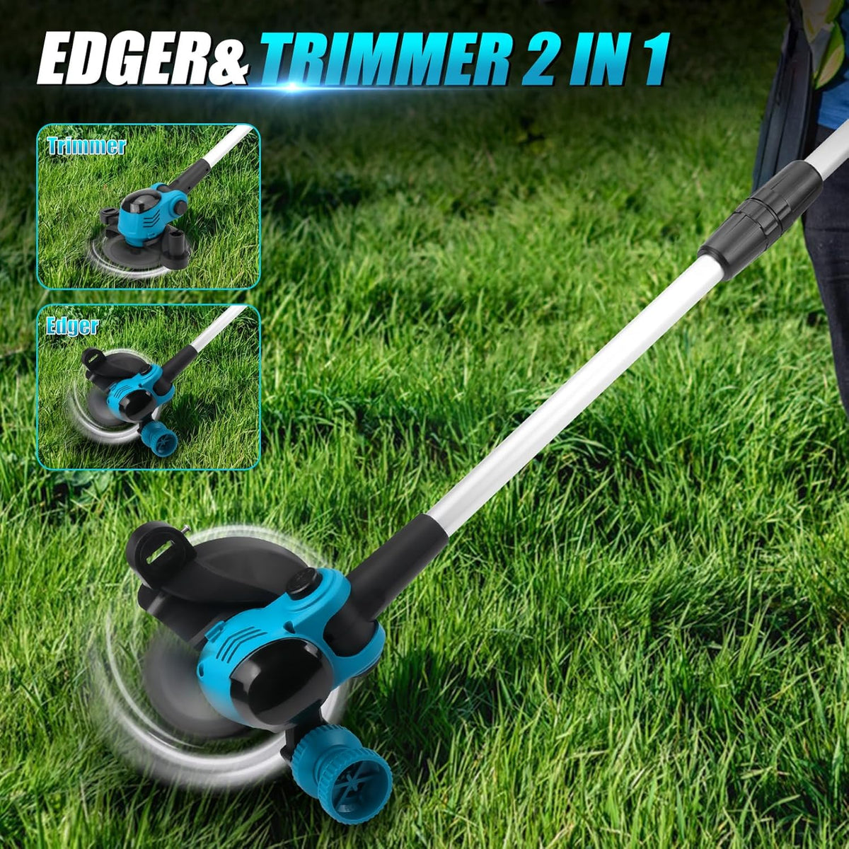 SUPSCEPTER 21V Coupe-bordures sans fil – GT-010 — Examen de la configuration