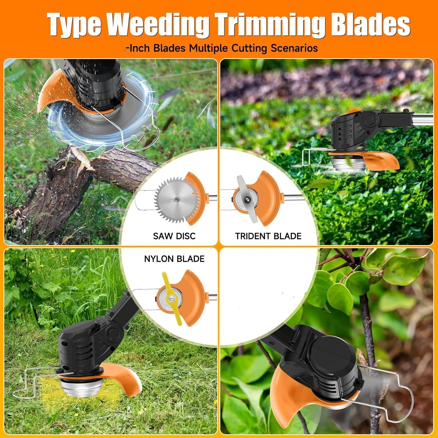 Cordless lawn trimmer Li-ion lawn mower