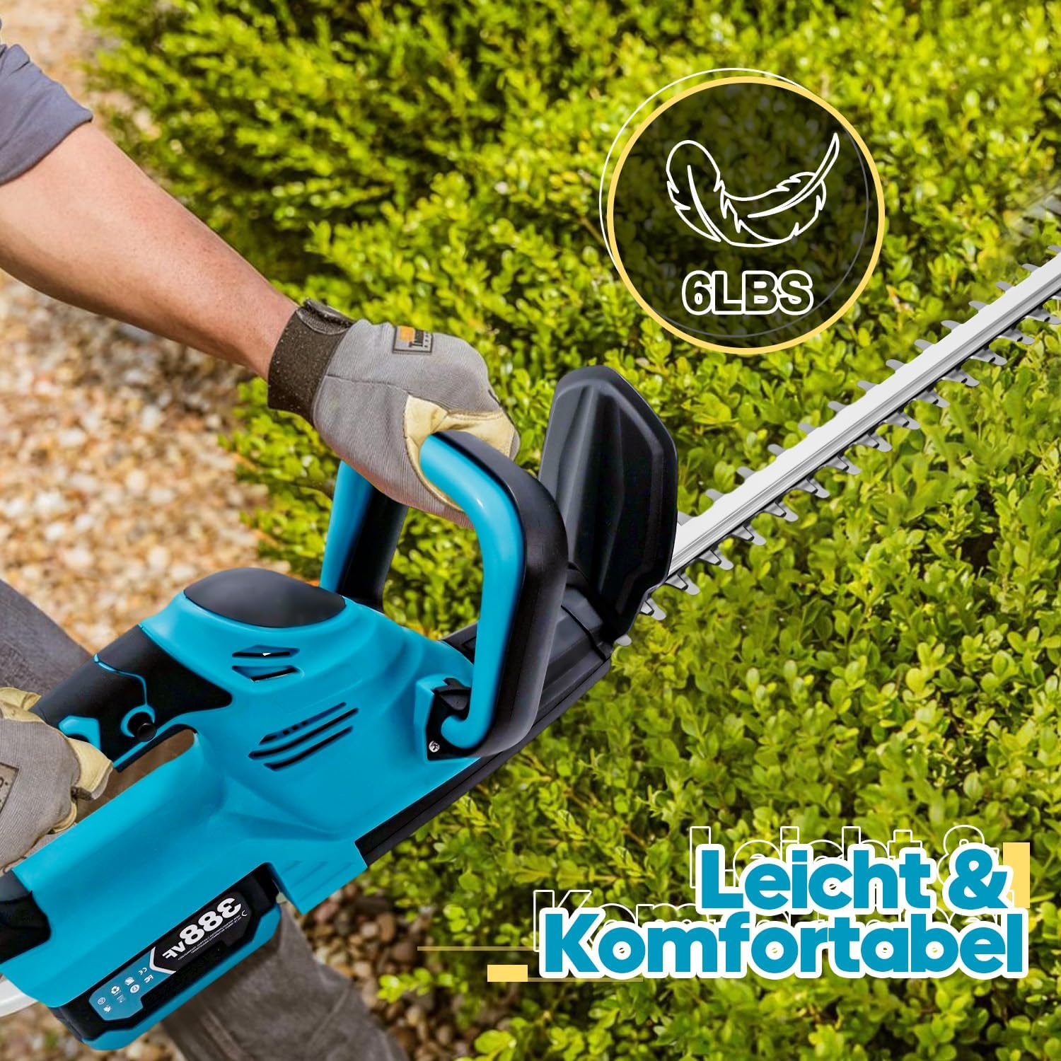 SUPSCEPTER 21V 15mm Cordless Hedge Trimmer – HT-006 — product view 7