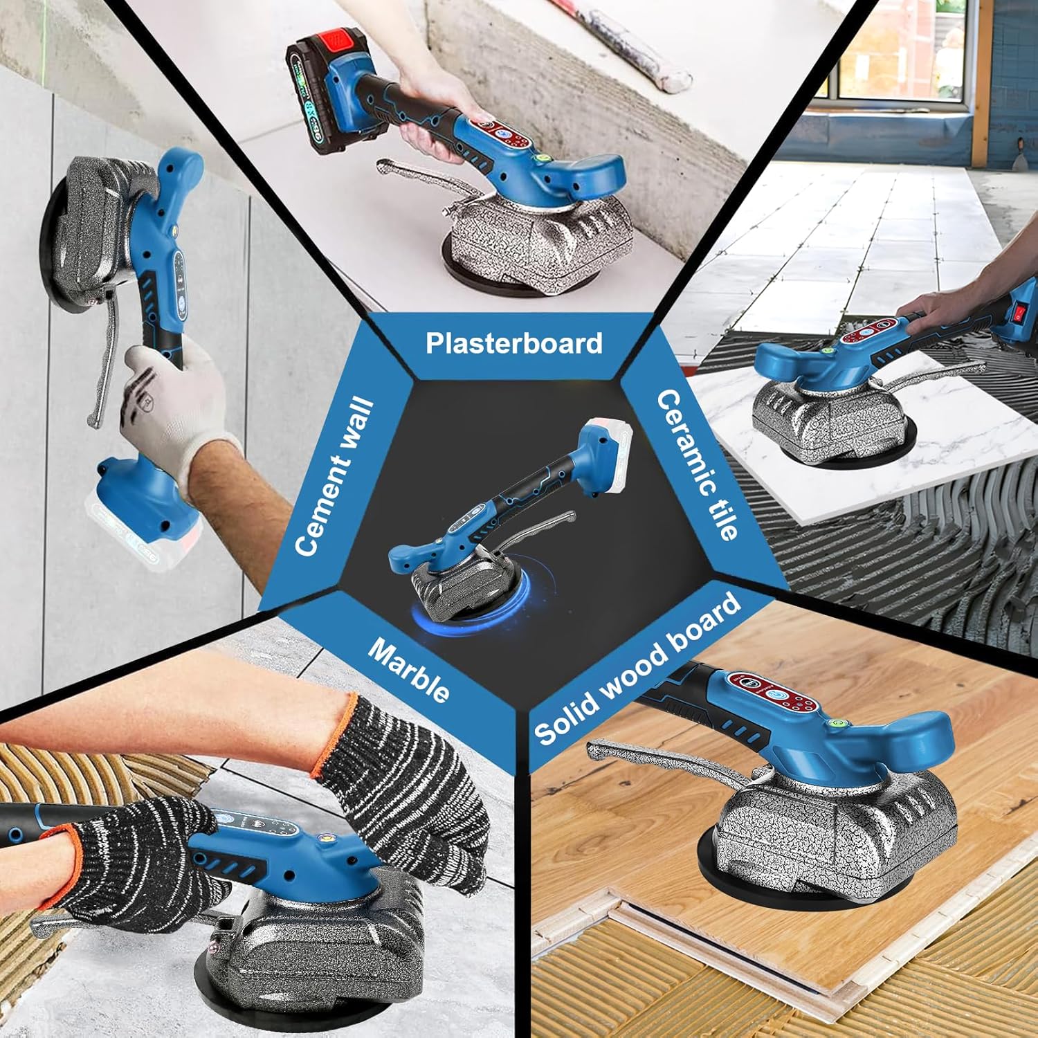 Electric tile vibrator