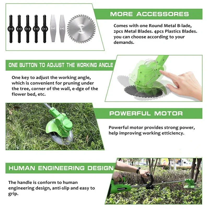 SUPSCEPTER 21V 750W 18000RPM Cordless Grass Trimmer – GT-023 — product view 5