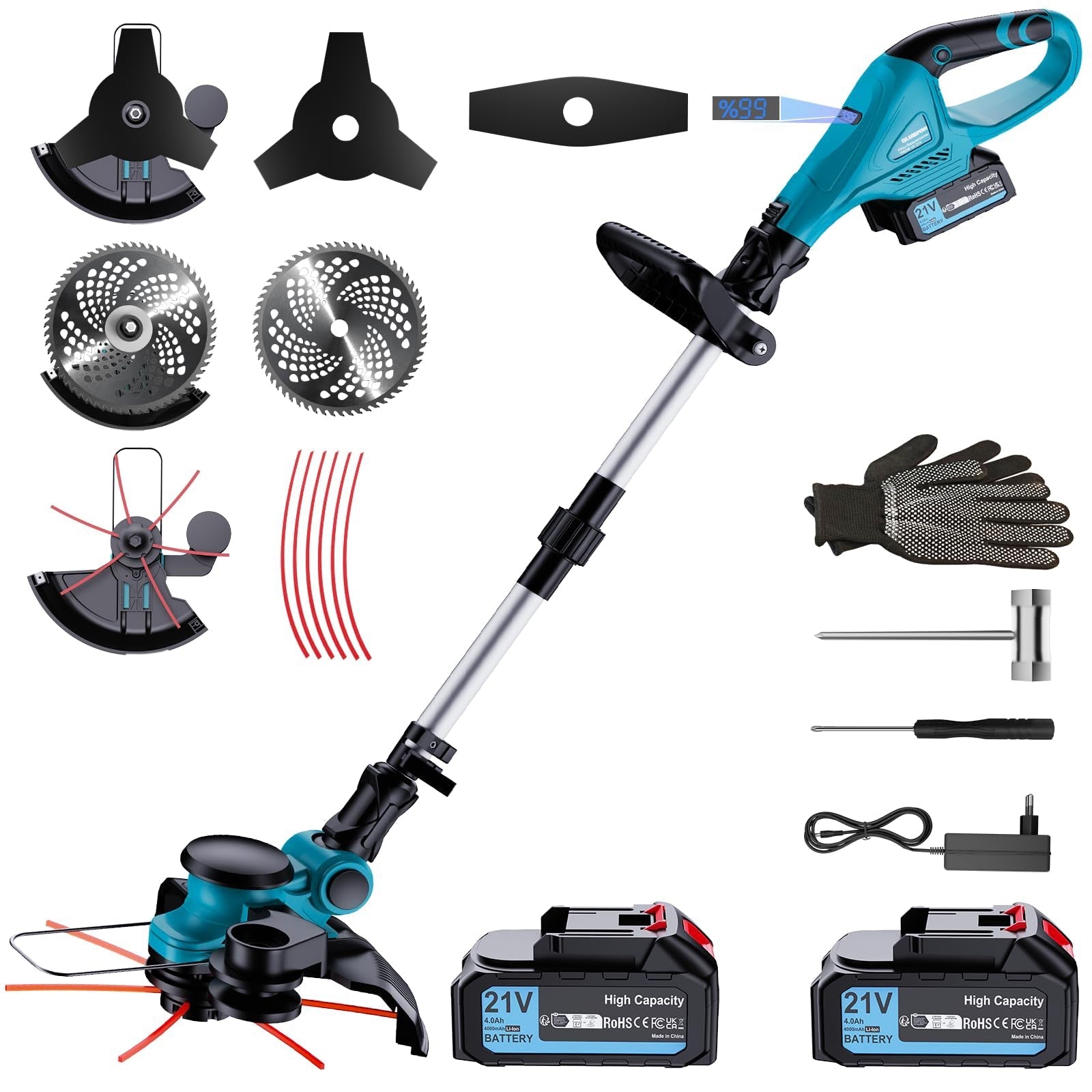 SUPSCEPTER 21V 1000W Coupe-bordures sans fil — vue principale du produit