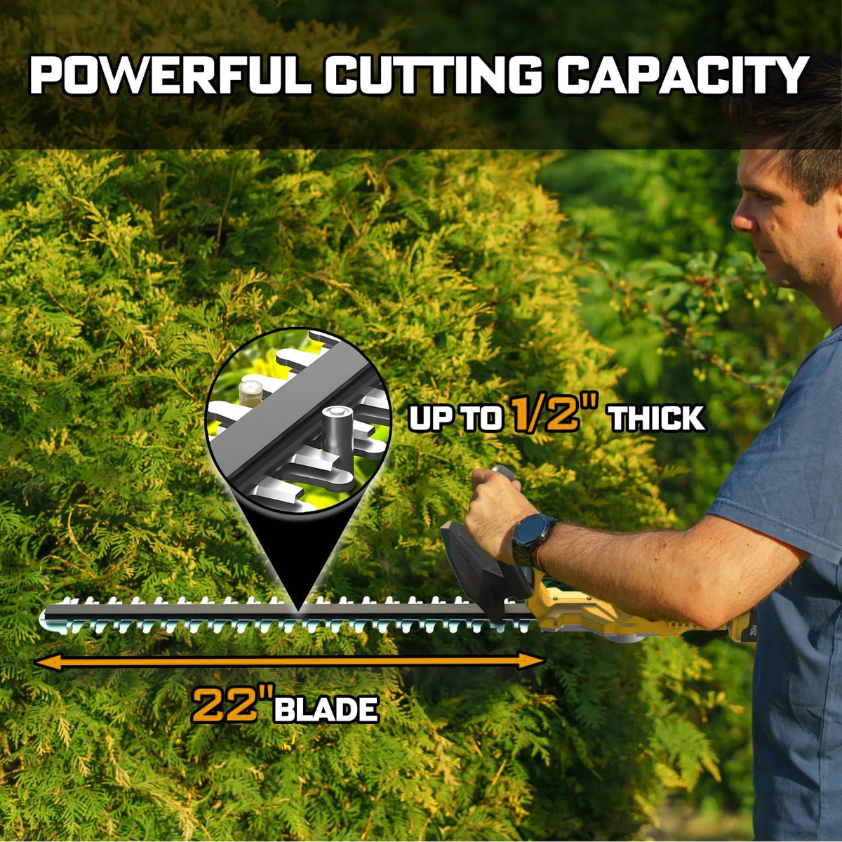 SUPSCEPTER 18V Brushless Akku-Heckenschere – HT-003 — OEM / ODM Unterstützung