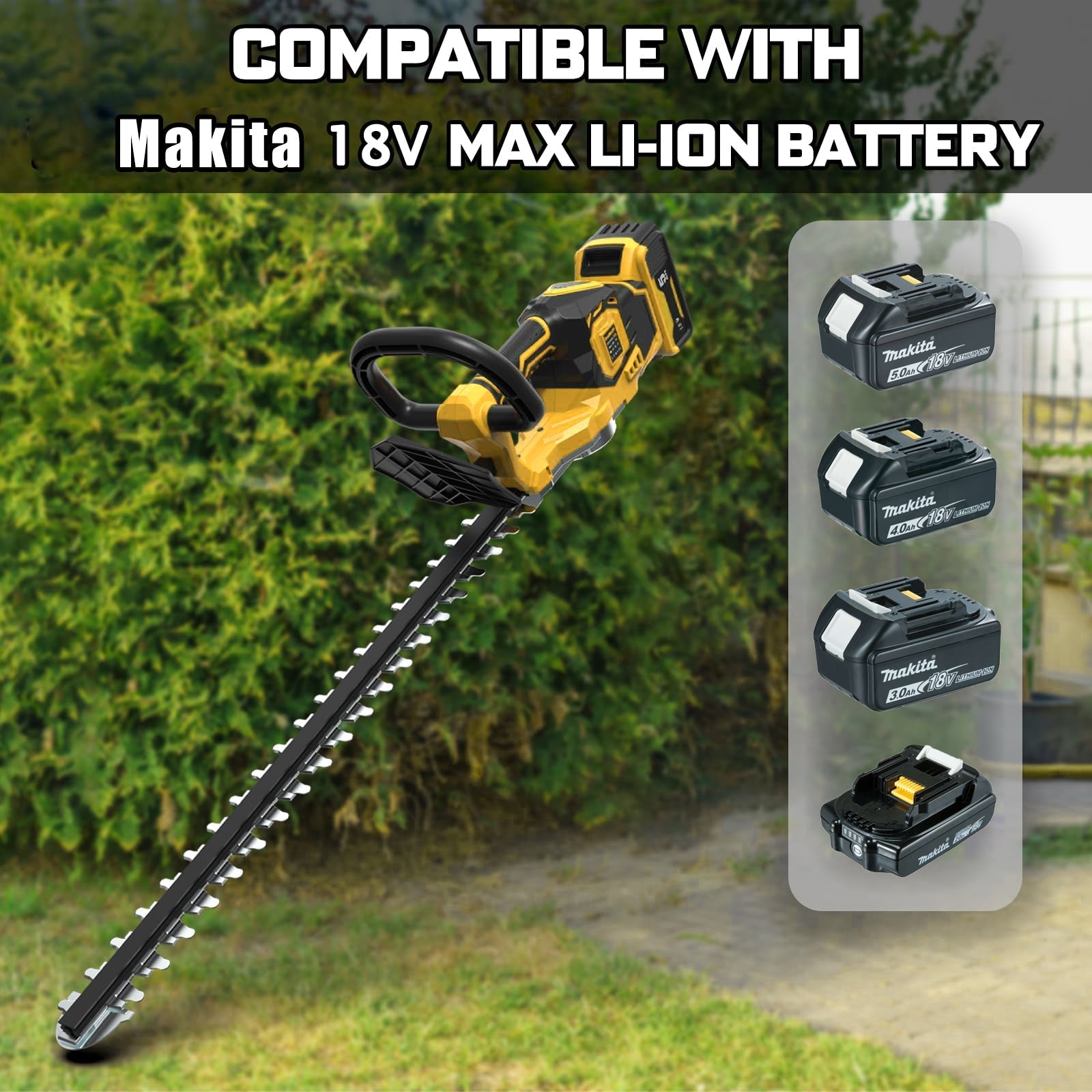 SUPSCEPTER 18V Brushless Cordless Hedge Trimmer – HT-003 — product view 5