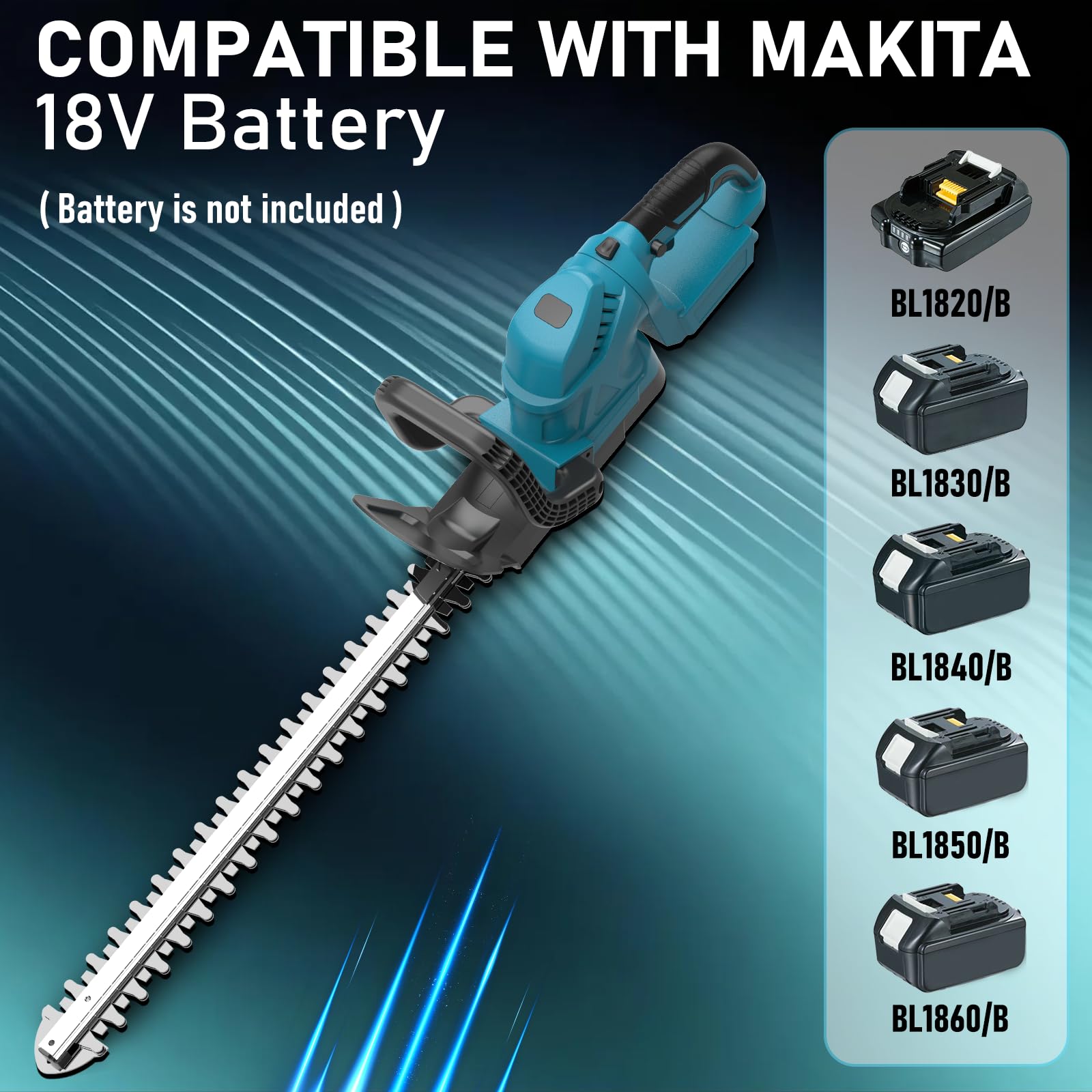 SUPSCEPTER Brushless Cordless Hedge Trimmer – HT-009 — product view 7